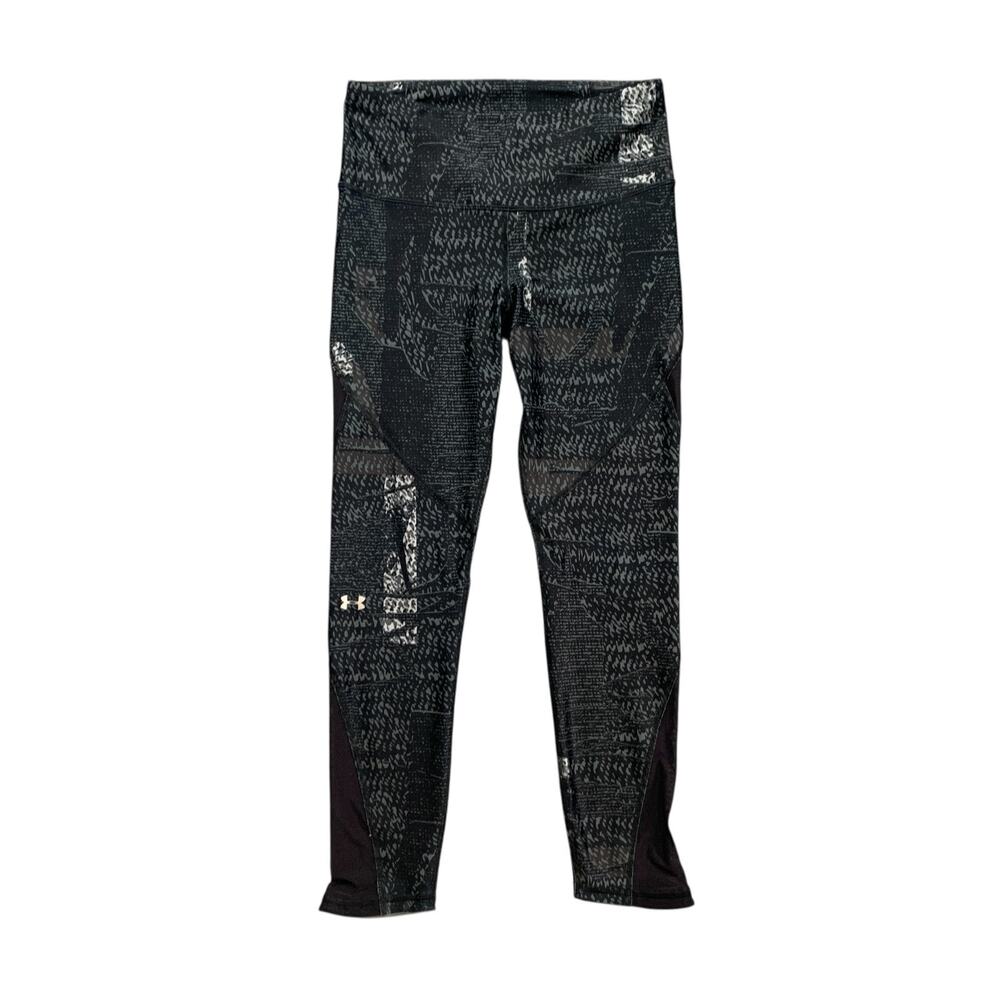 Under Armour Leggings Womens M MMedium Compression Heatgear Mesh Panel Croped